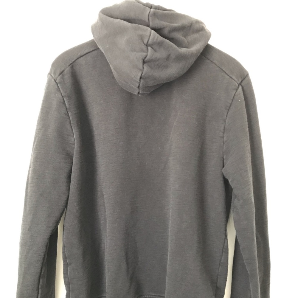 Men’s All saints black zippered hoodie size medium - Picture 3 of 5